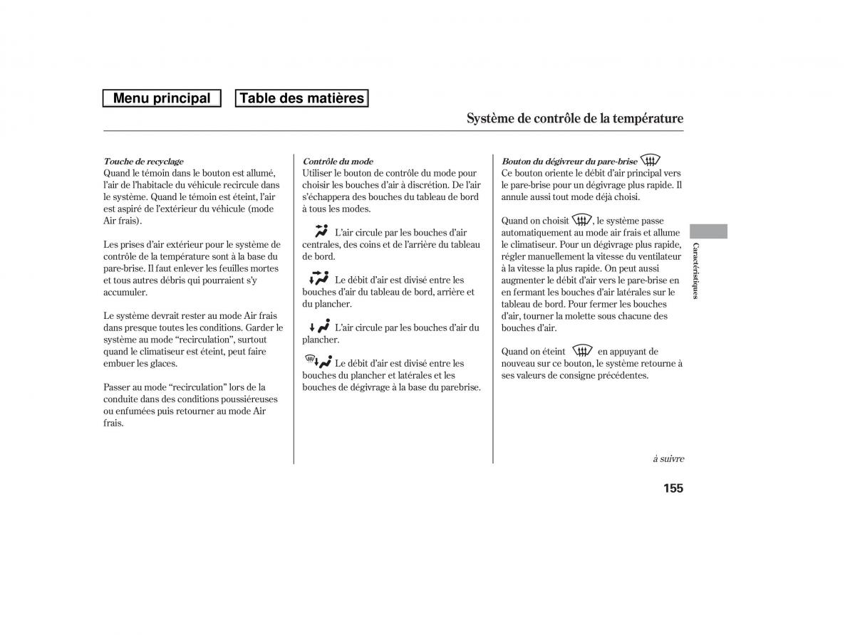 Honda Ridgeline I 1 manuel du proprietaire / page 162