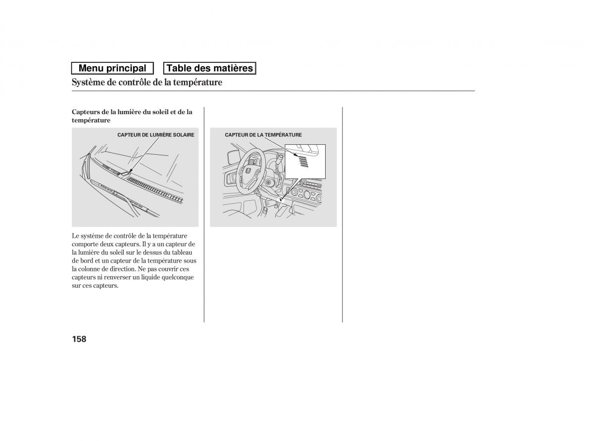 Honda Ridgeline I 1 manuel du proprietaire / page 165