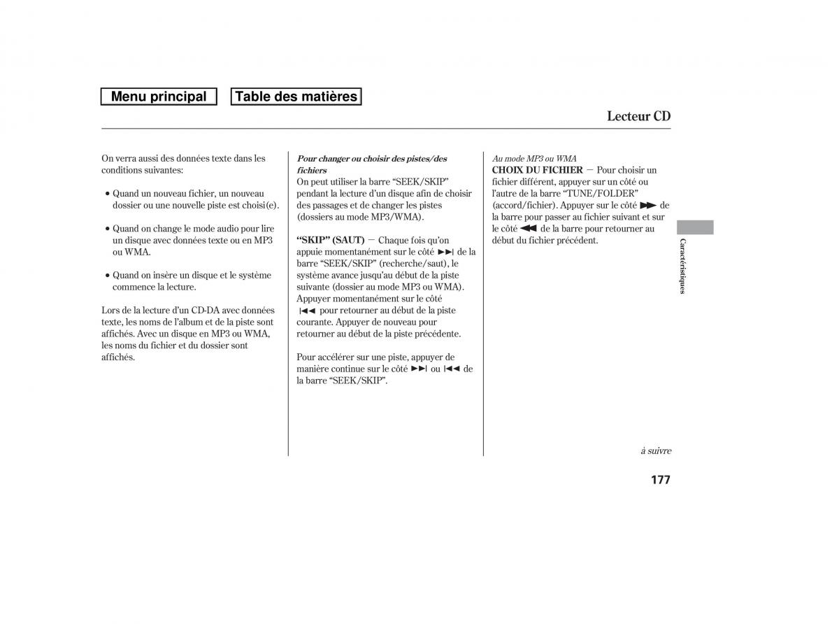 Honda Ridgeline I 1 manuel du proprietaire / page 184