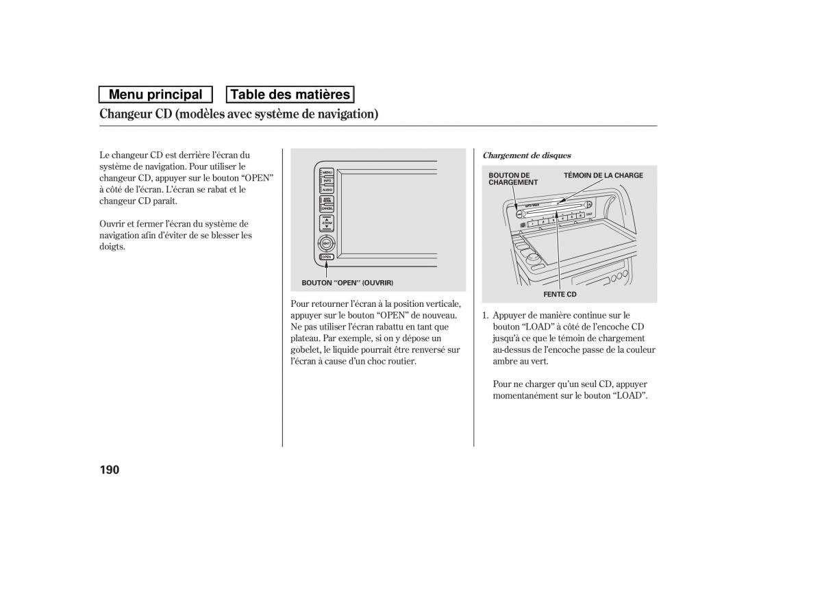 Honda Ridgeline I 1 manuel du proprietaire / page 197