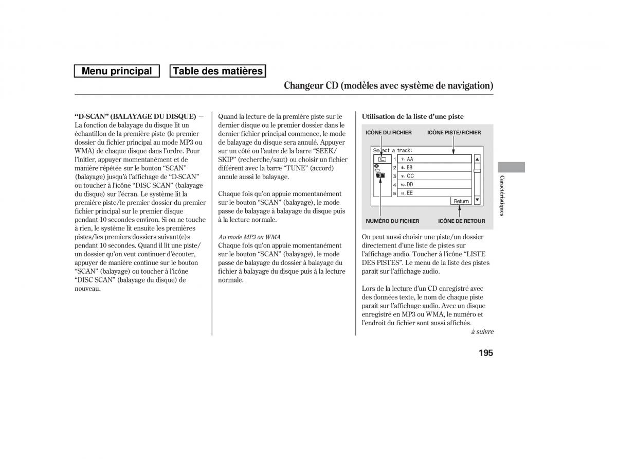 Honda Ridgeline I 1 manuel du proprietaire / page 202