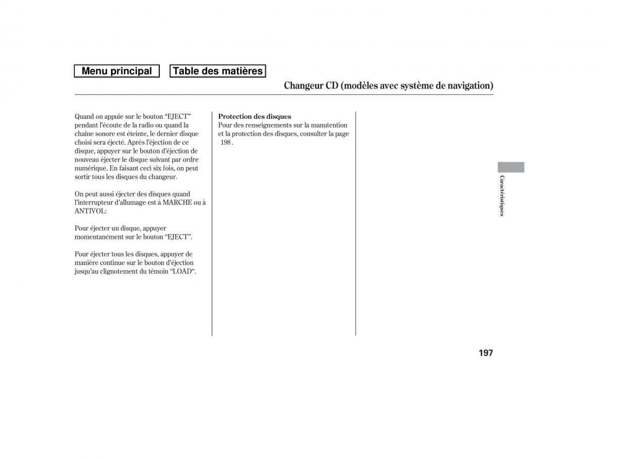 Honda Ridgeline I 1 manuel du proprietaire / page 204