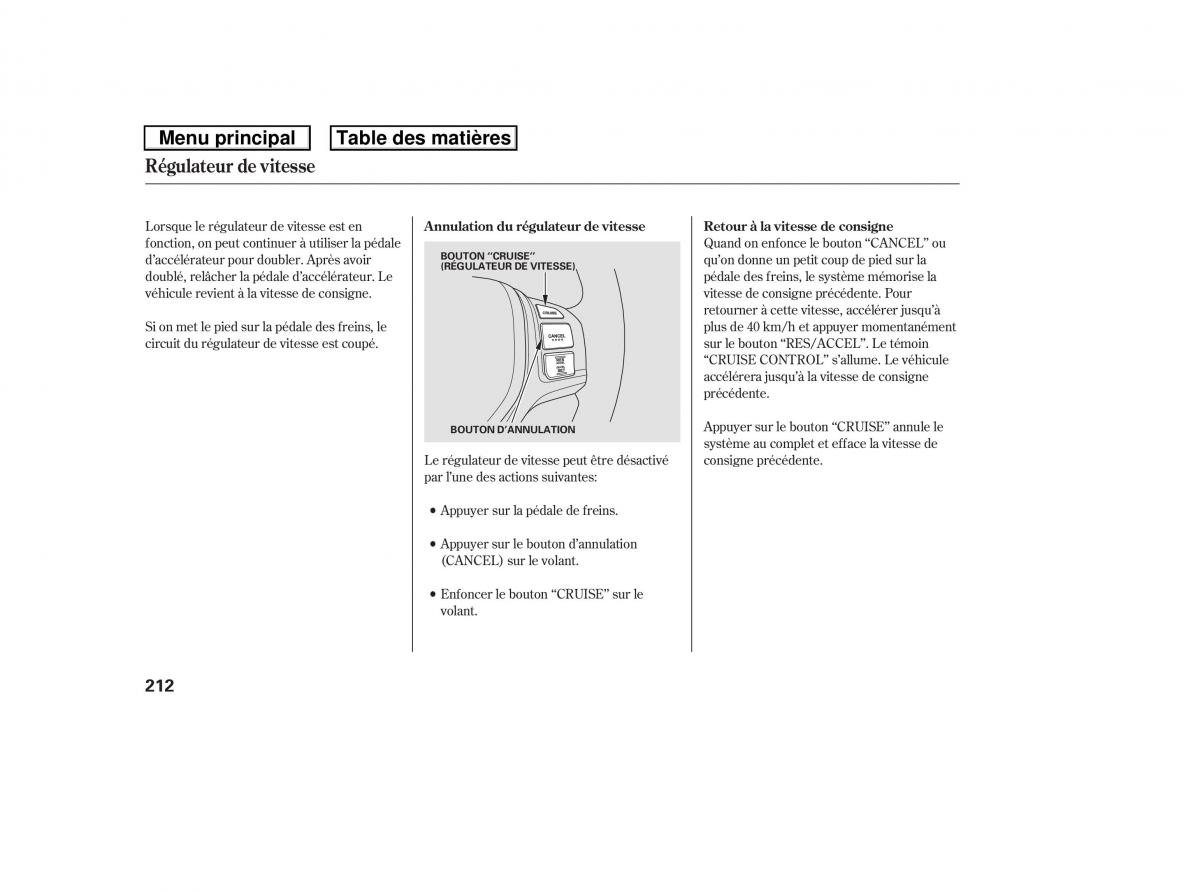 Honda Ridgeline I 1 manuel du proprietaire / page 219