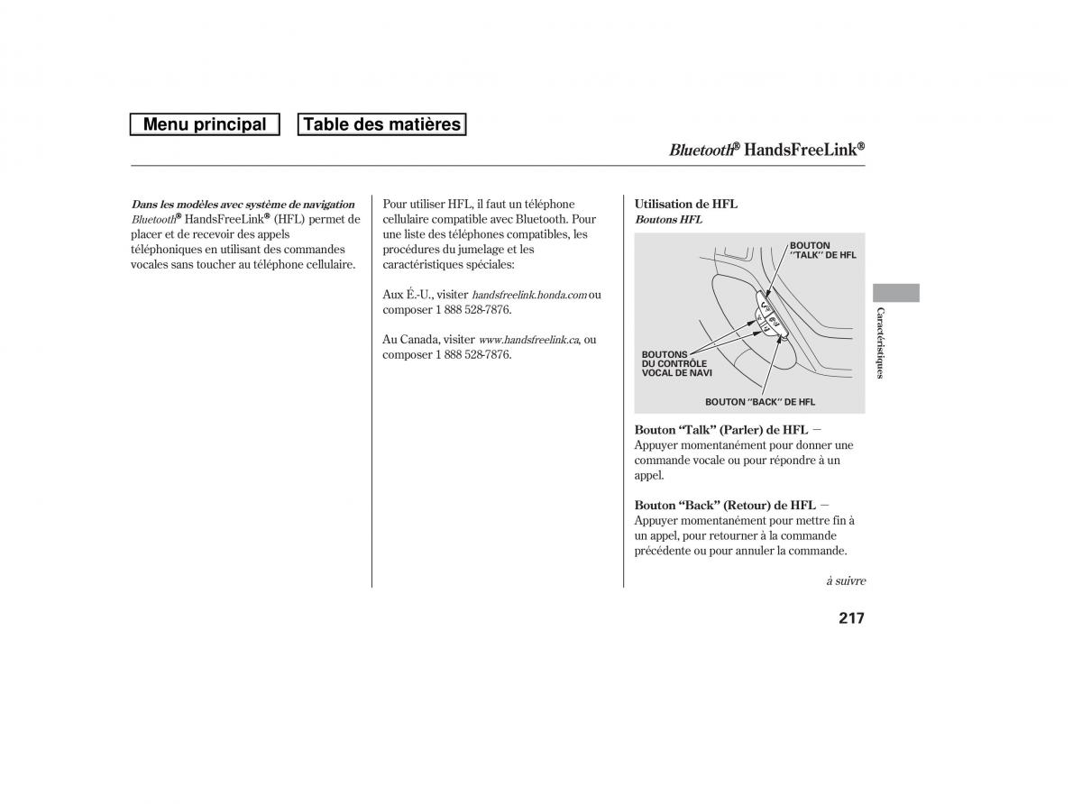 Honda Ridgeline I 1 manuel du proprietaire / page 224