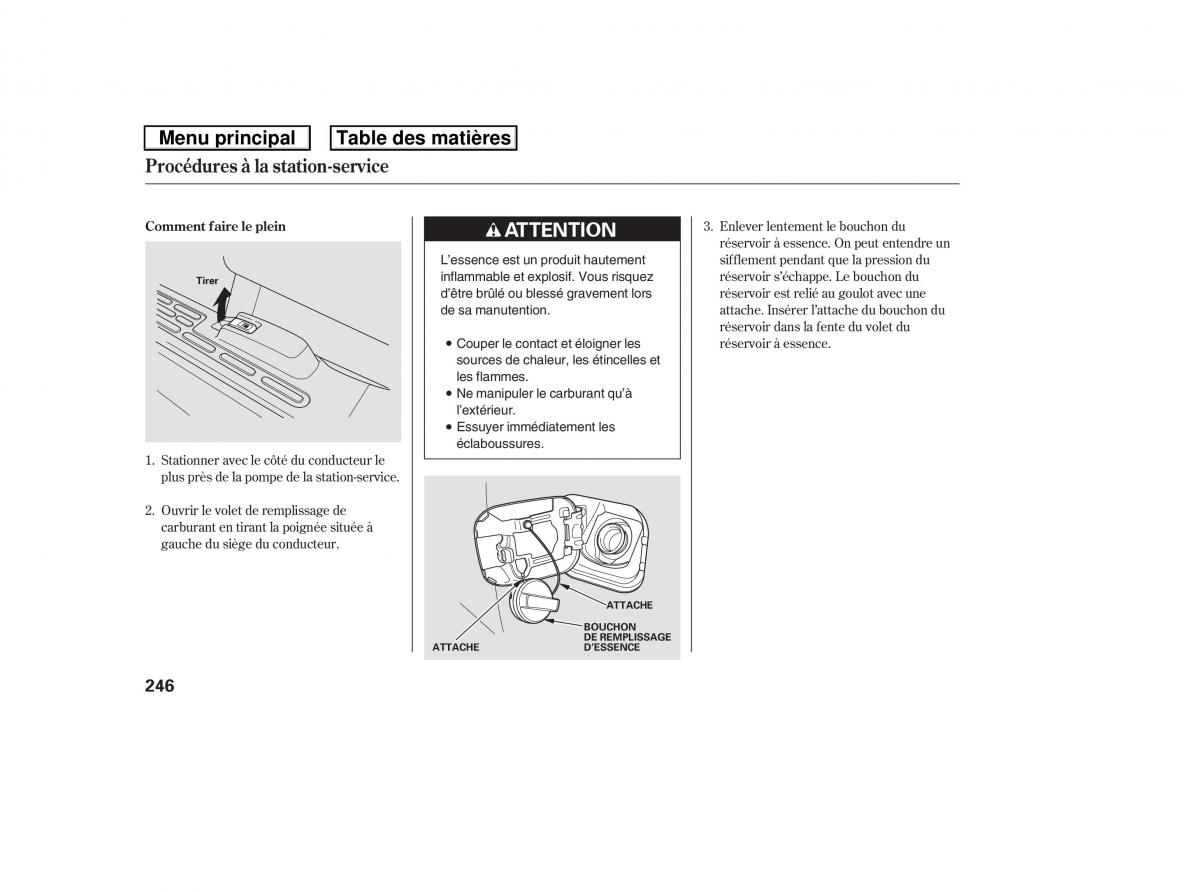 Honda Ridgeline I 1 manuel du proprietaire / page 253