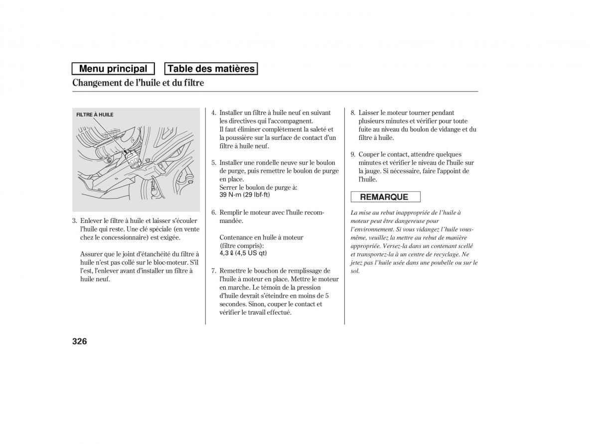 Honda Ridgeline I 1 manuel du proprietaire / page 333