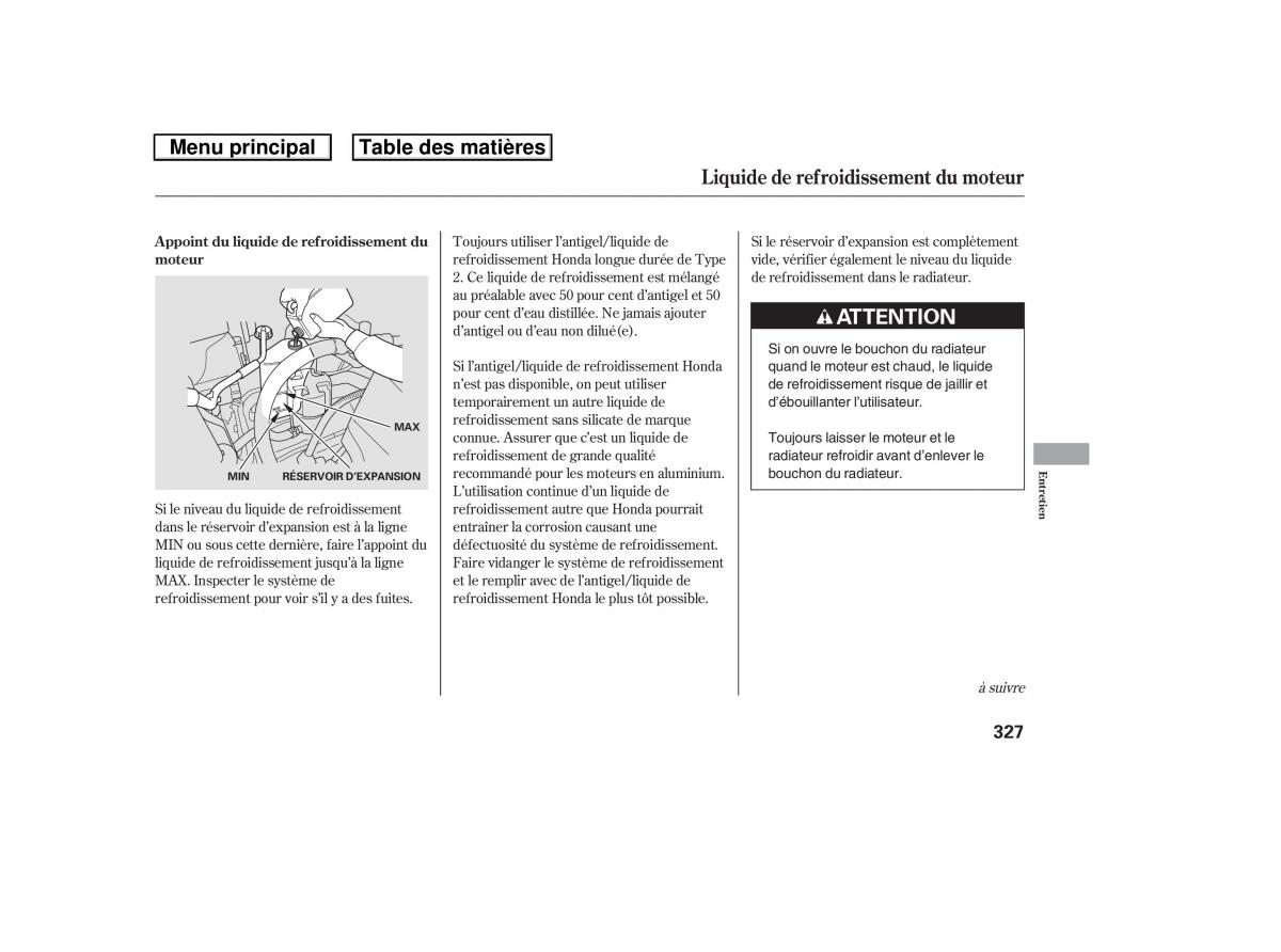 Honda Ridgeline I 1 manuel du proprietaire / page 334