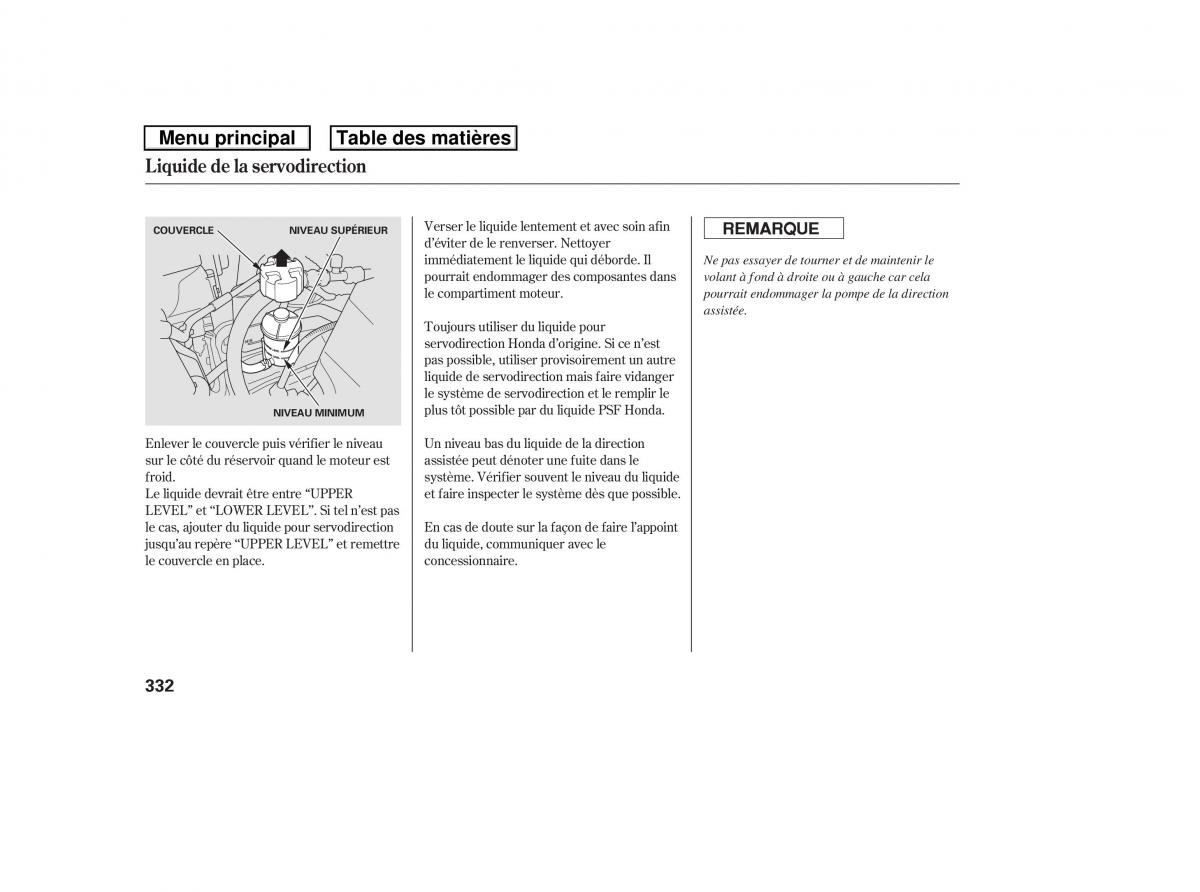 Honda Ridgeline I 1 manuel du proprietaire / page 339