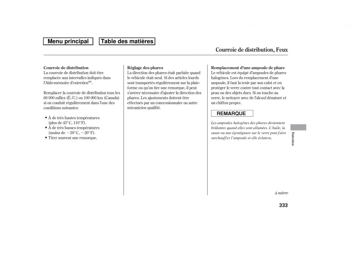 Honda Ridgeline I 1 manuel du proprietaire / page 340