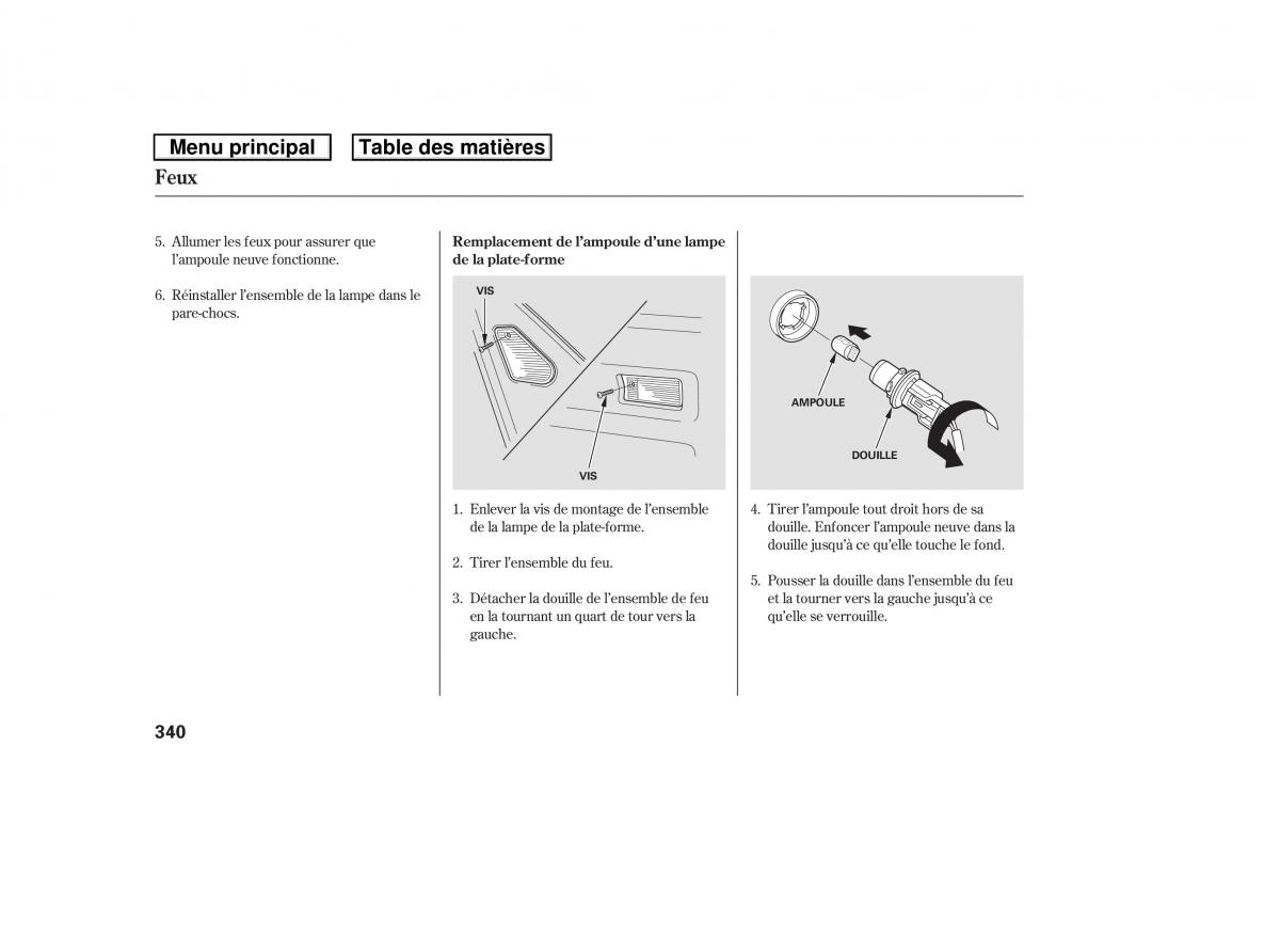 Honda Ridgeline I 1 manuel du proprietaire / page 347