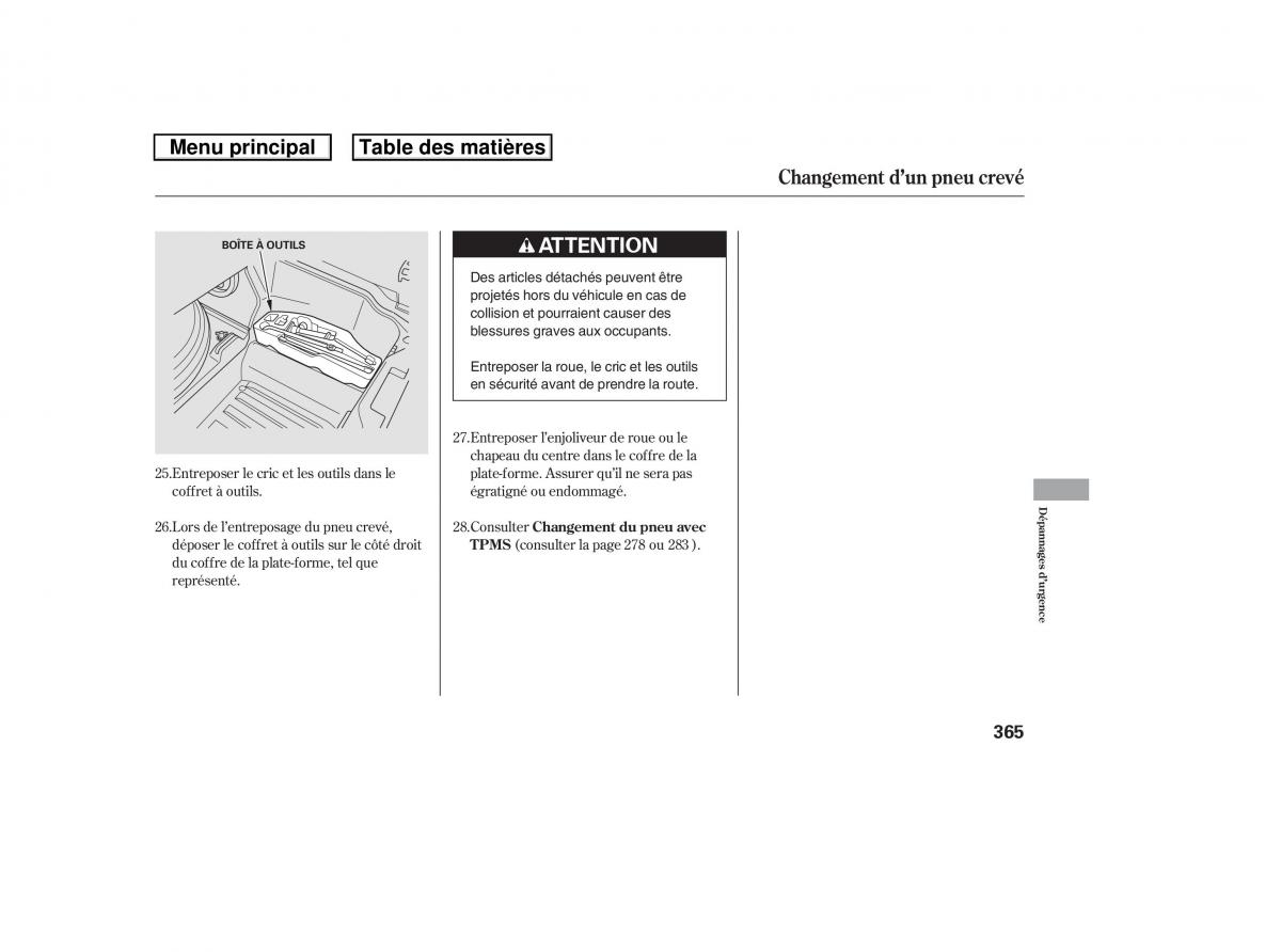 Honda Ridgeline I 1 manuel du proprietaire / page 372