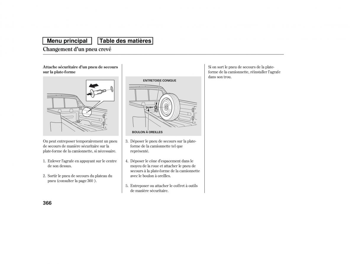 Honda Ridgeline I 1 manuel du proprietaire / page 373