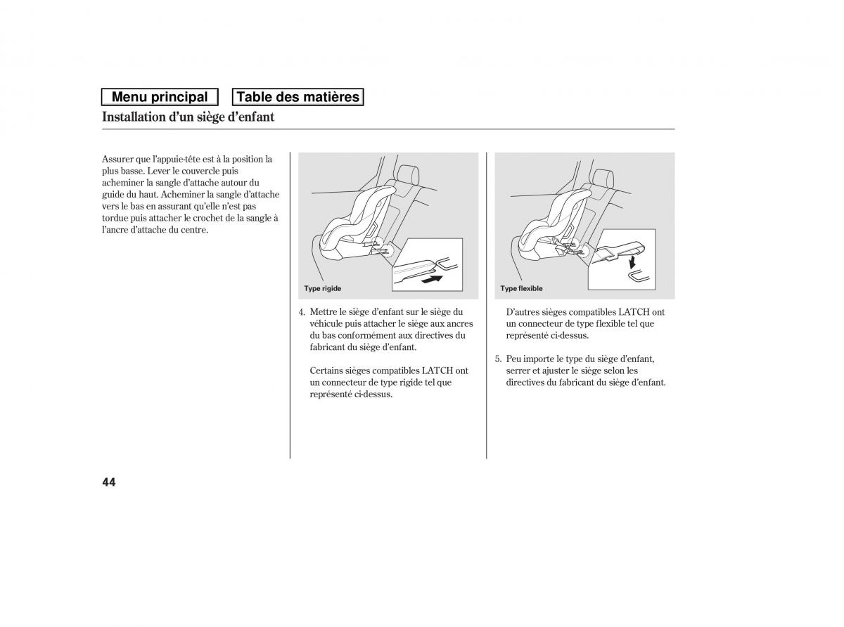 Honda Ridgeline I 1 manuel du proprietaire / page 51