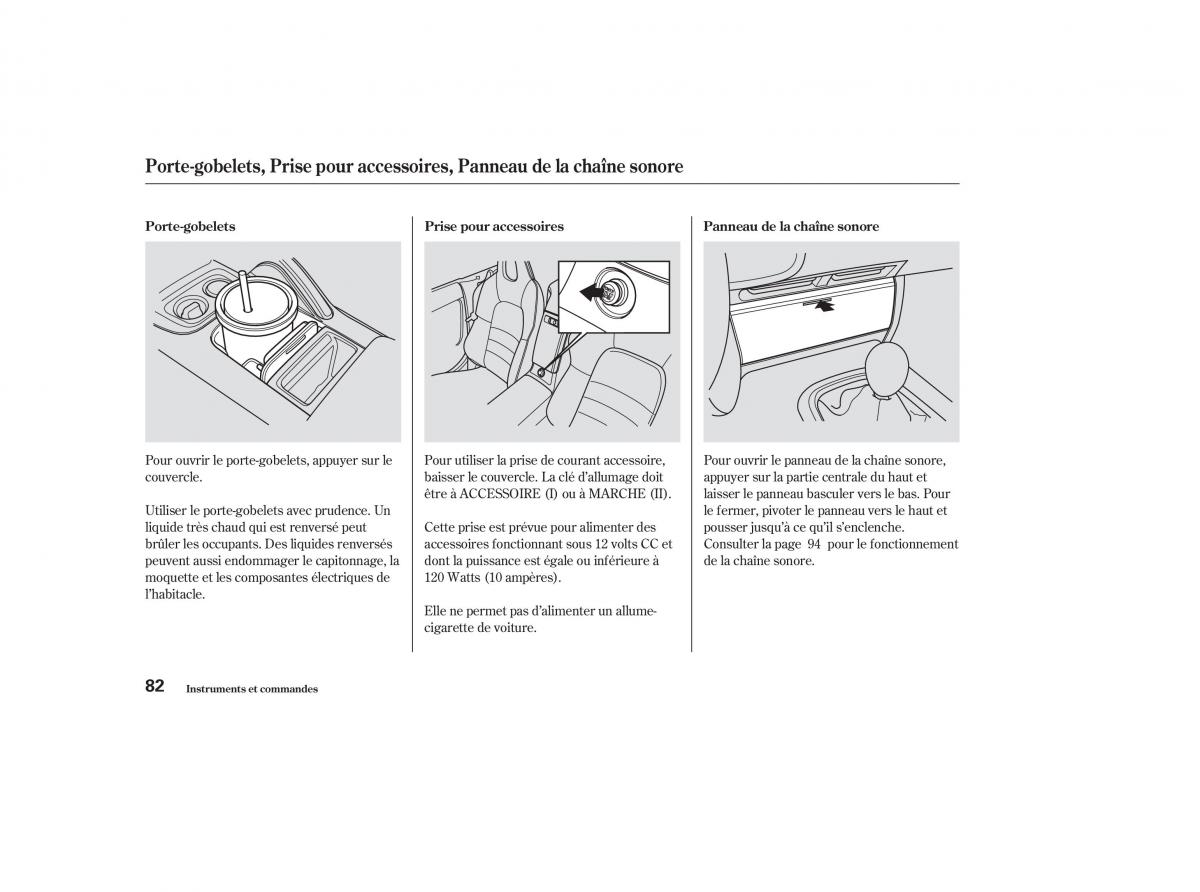 Honda S2000 AP1 manuel du proprietaire / page 81