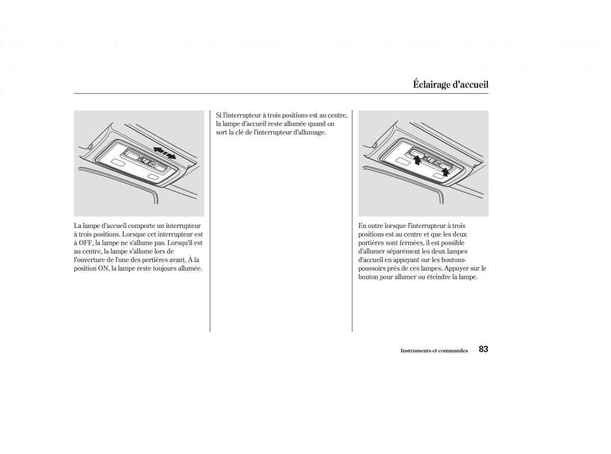 Honda S2000 AP1 manuel du proprietaire / page 82