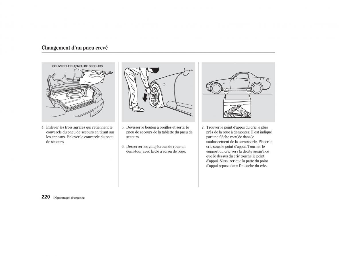 Honda S2000 AP1 manuel du proprietaire / page 219