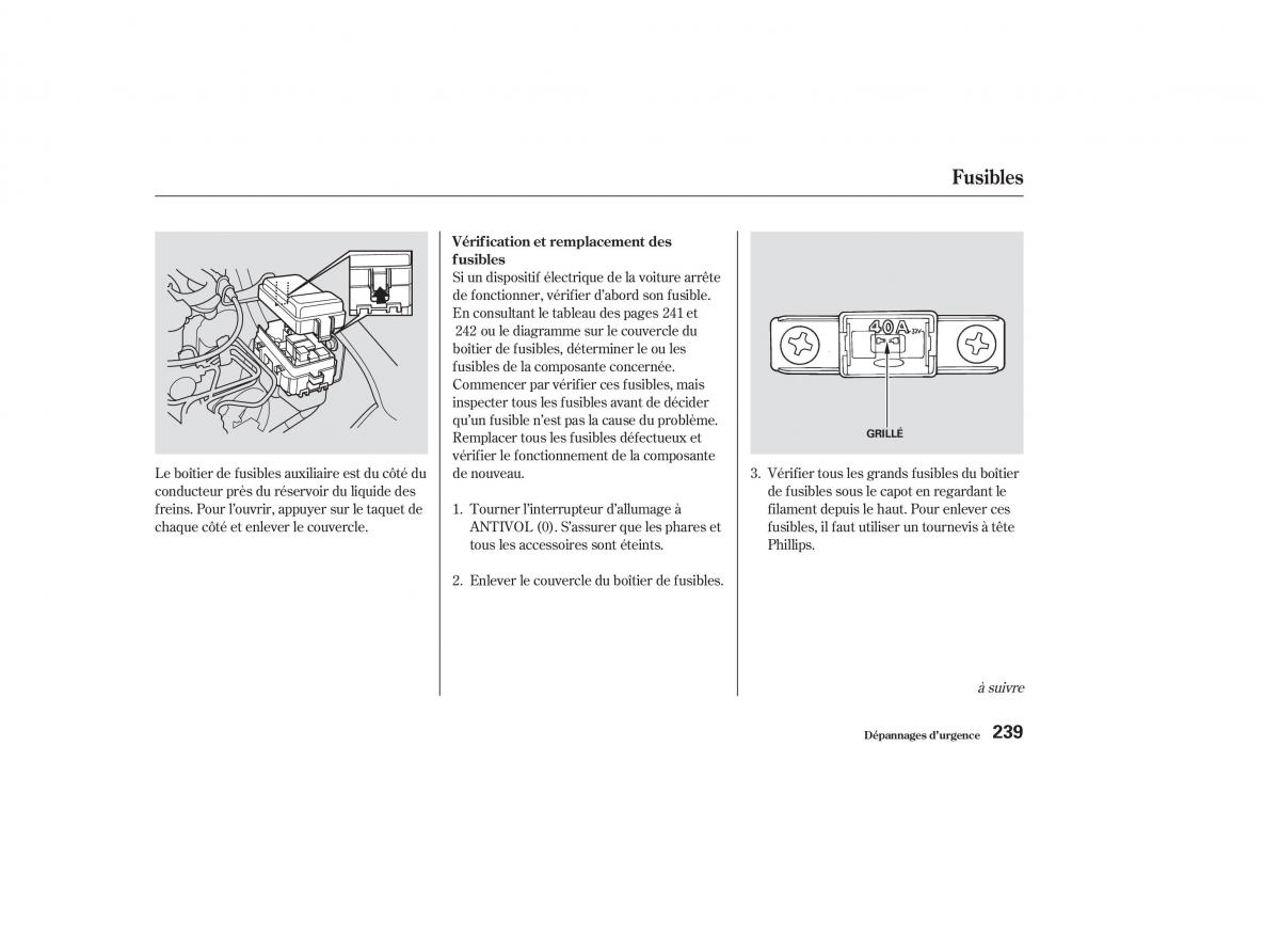 Honda S2000 AP1 manuel du proprietaire / page 238