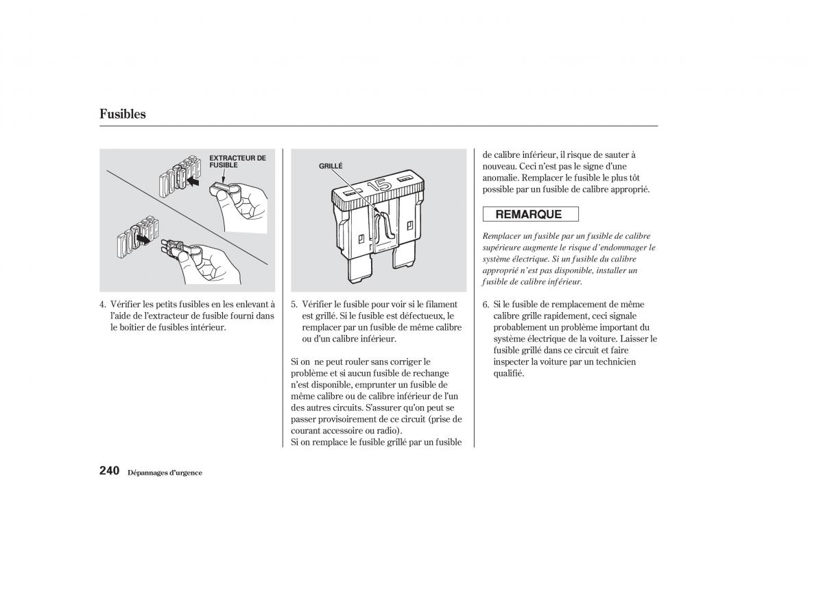 Honda S2000 AP1 manuel du proprietaire / page 239