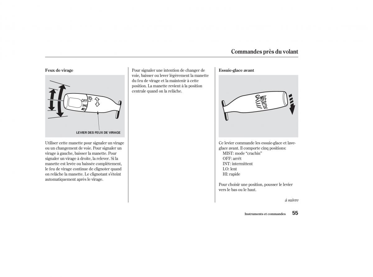 Honda S2000 AP1 manuel du proprietaire / page 54