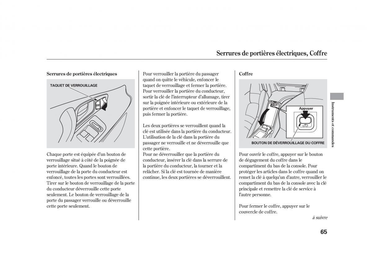 Honda S2000 AP2 manuel du proprietaire / page 76