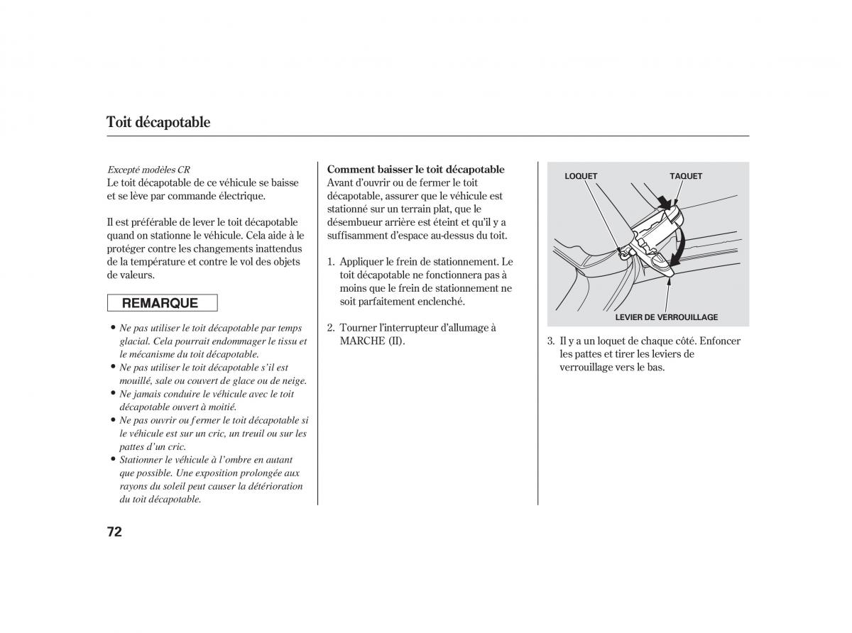 Honda S2000 AP2 manuel du proprietaire / page 84