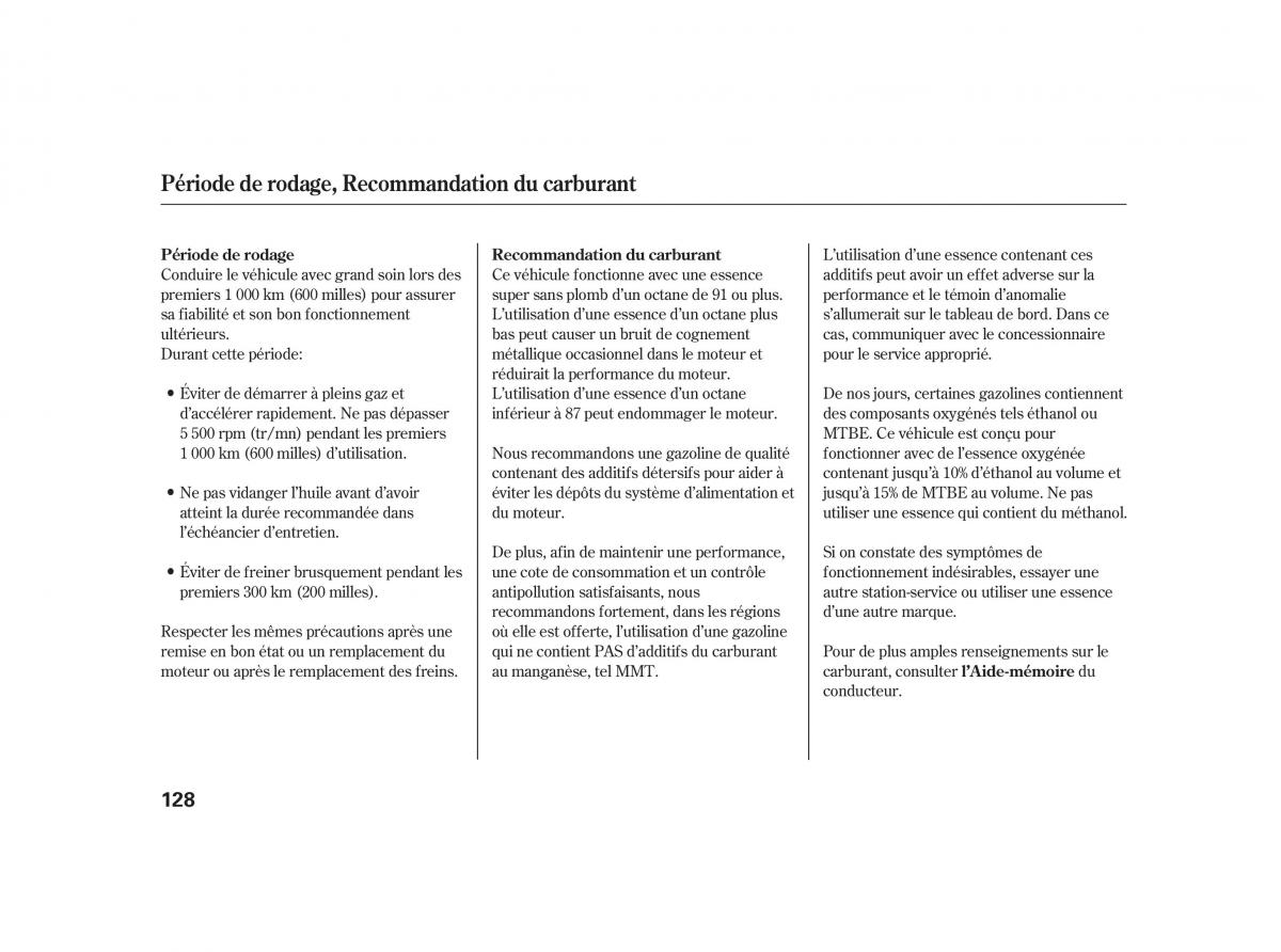 Honda S2000 AP2 manuel du proprietaire / page 139