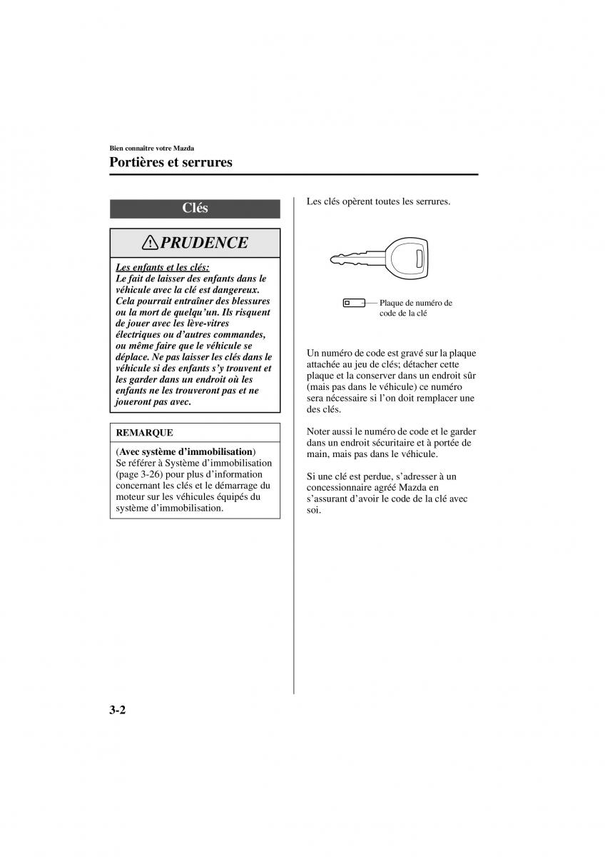 Mazda 3 I 1 manuel du proprietaire / page 78