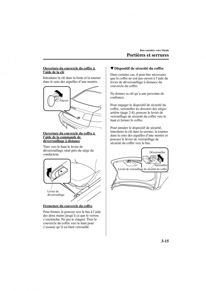 Mazda 3 I 1 manuel du proprietaire / page 91