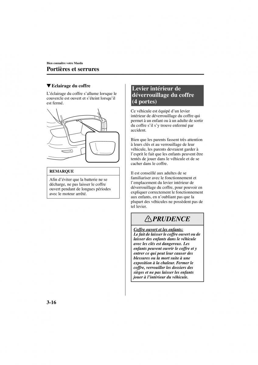 Mazda 3 I 1 manuel du proprietaire / page 92