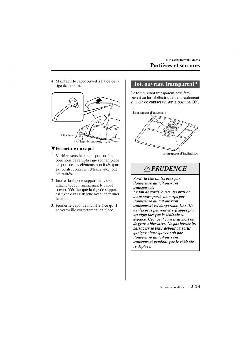 Mazda 3 I 1 manuel du proprietaire / page 99