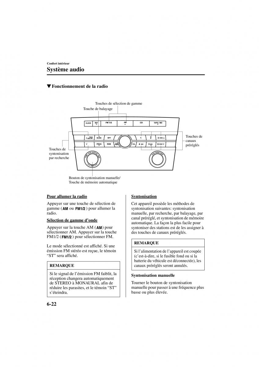 Mazda 3 I 1 manuel du proprietaire / page 206