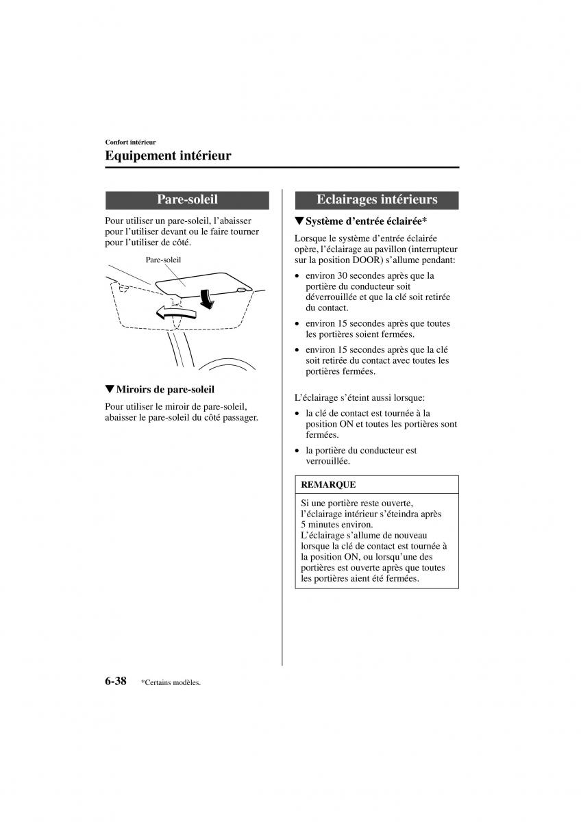 Mazda 3 I 1 manuel du proprietaire / page 222