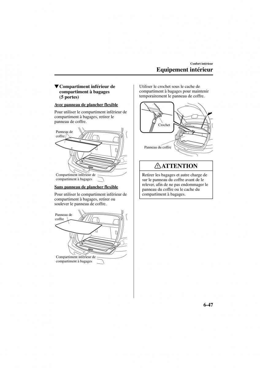 Mazda 3 I 1 manuel du proprietaire / page 231