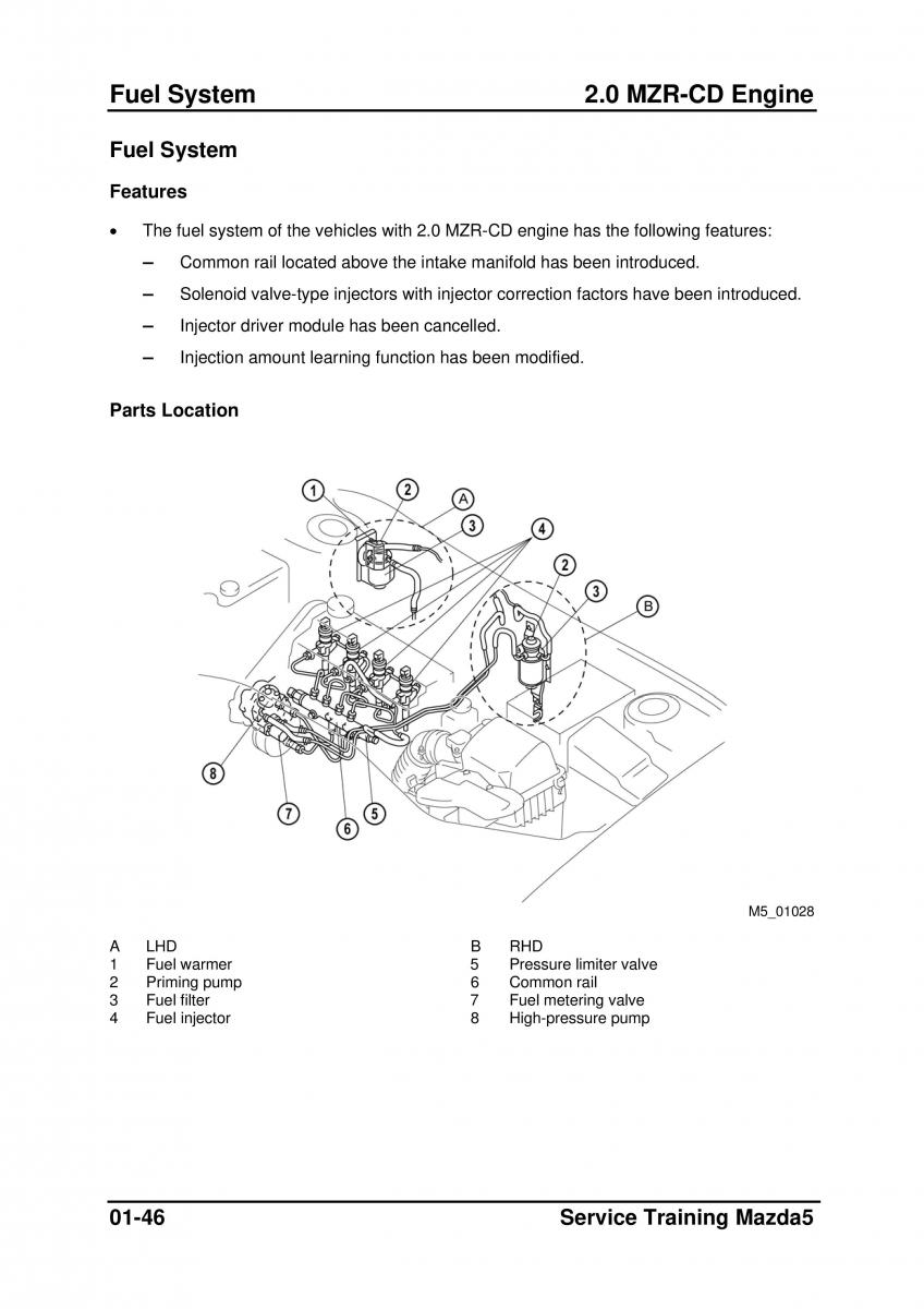 Mazda 5 I 1 owners manual / page 68