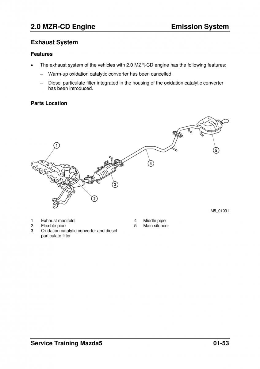 Mazda 5 I 1 owners manual / page 75