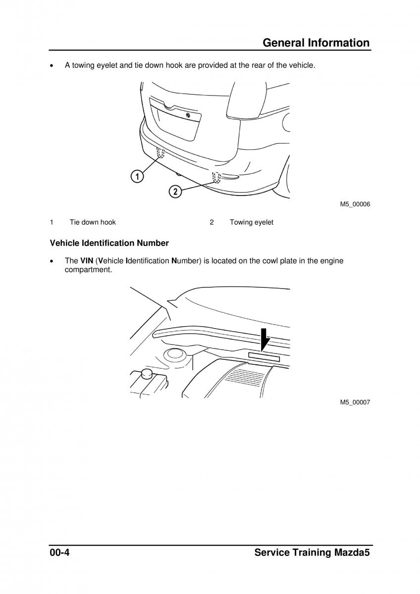 Mazda 5 I 1 owners manual / page 10