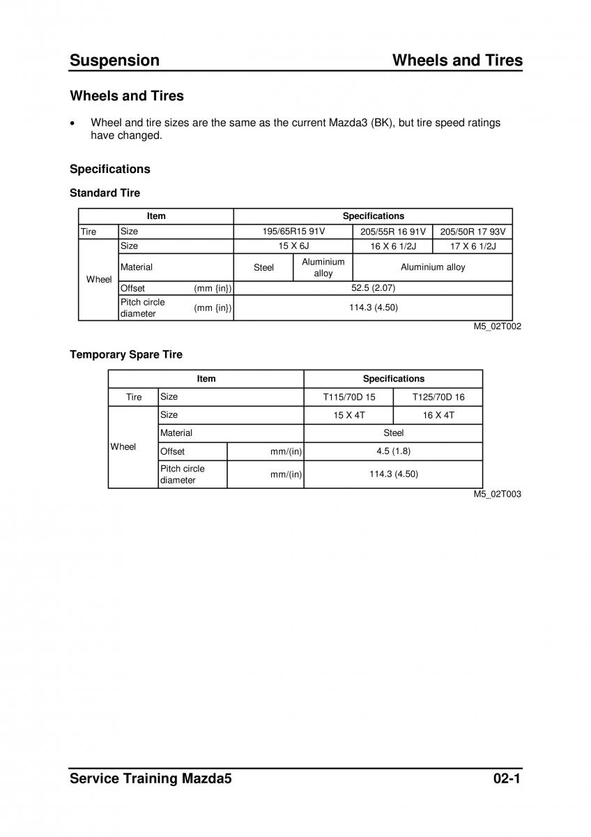 Mazda 5 I 1 owners manual / page 129