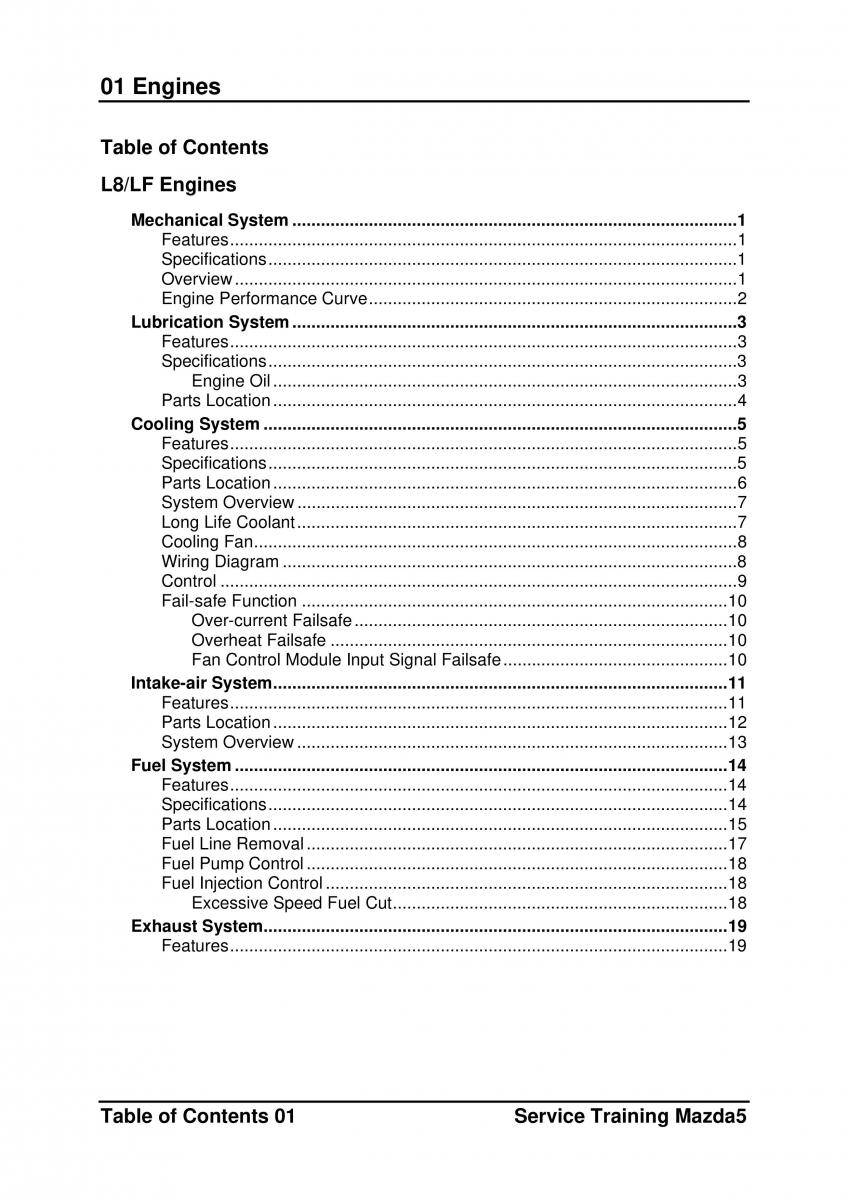 Mazda 5 I 1 owners manual / page 18