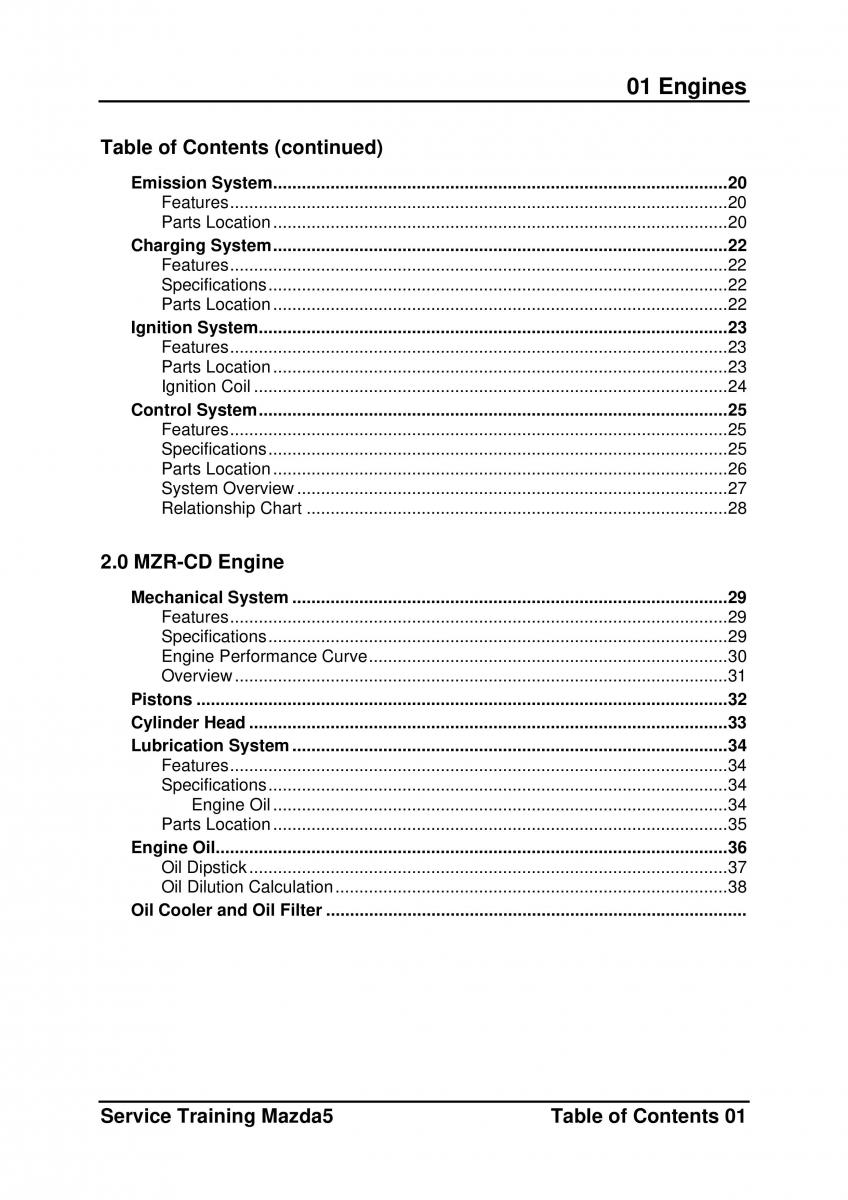 Mazda 5 I 1 owners manual / page 19
