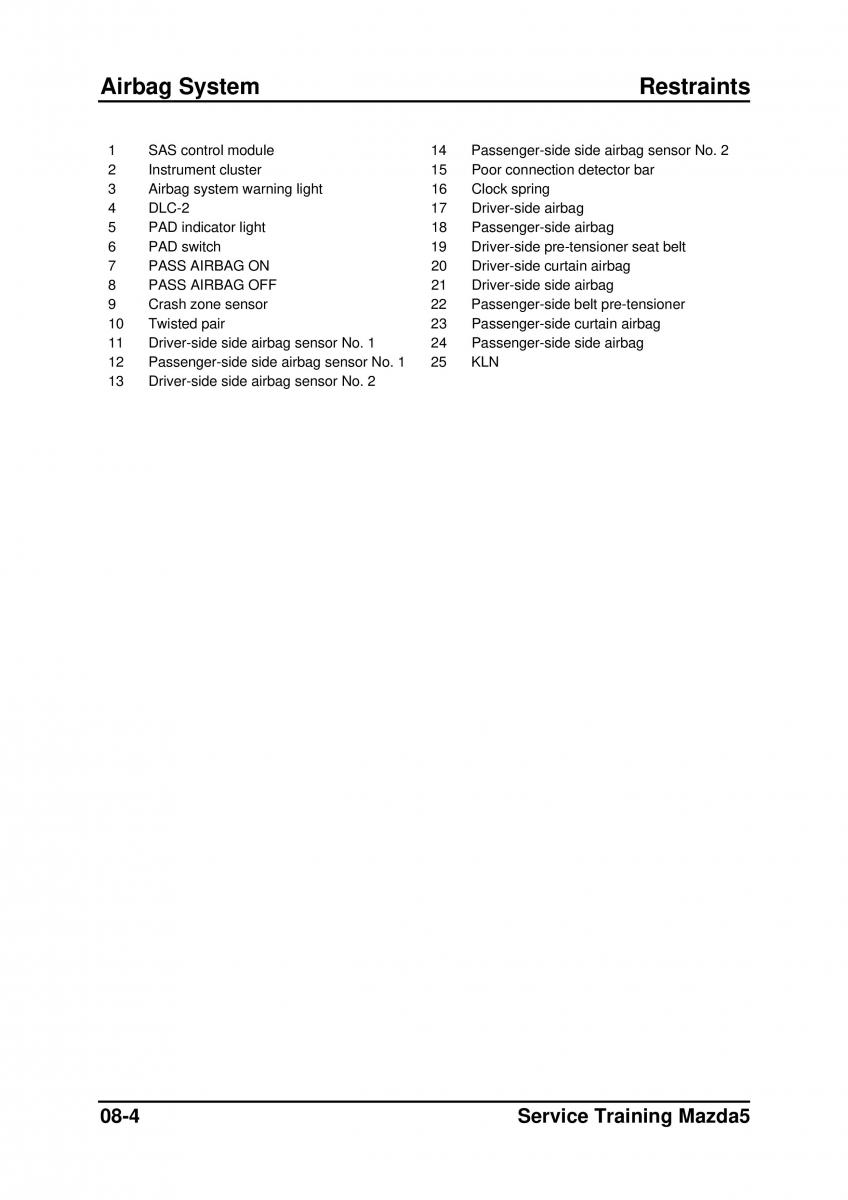 Mazda 5 I 1 owners manual / page 200