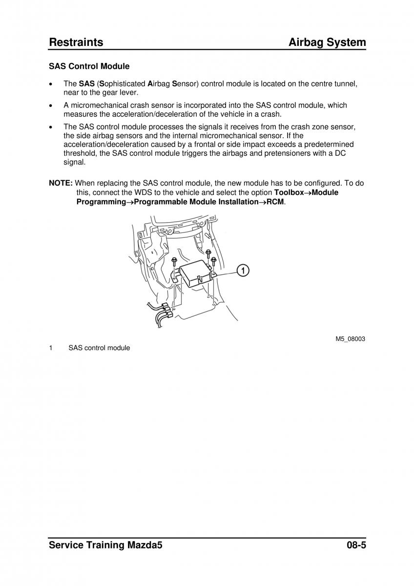 Mazda 5 I 1 owners manual / page 201