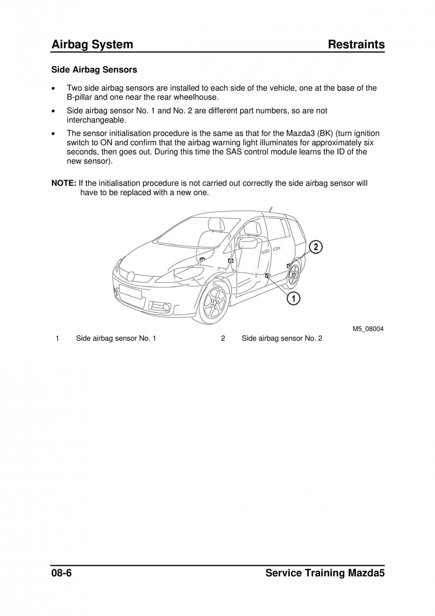 Mazda 5 I 1 owners manual / page 202