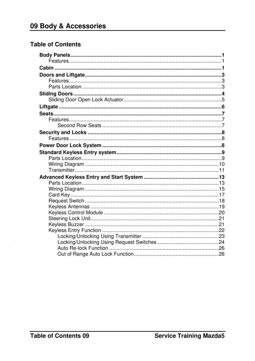 Mazda 5 I 1 owners manual / page 212