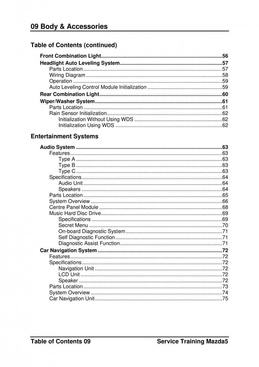 Mazda 5 I 1 owners manual / page 214