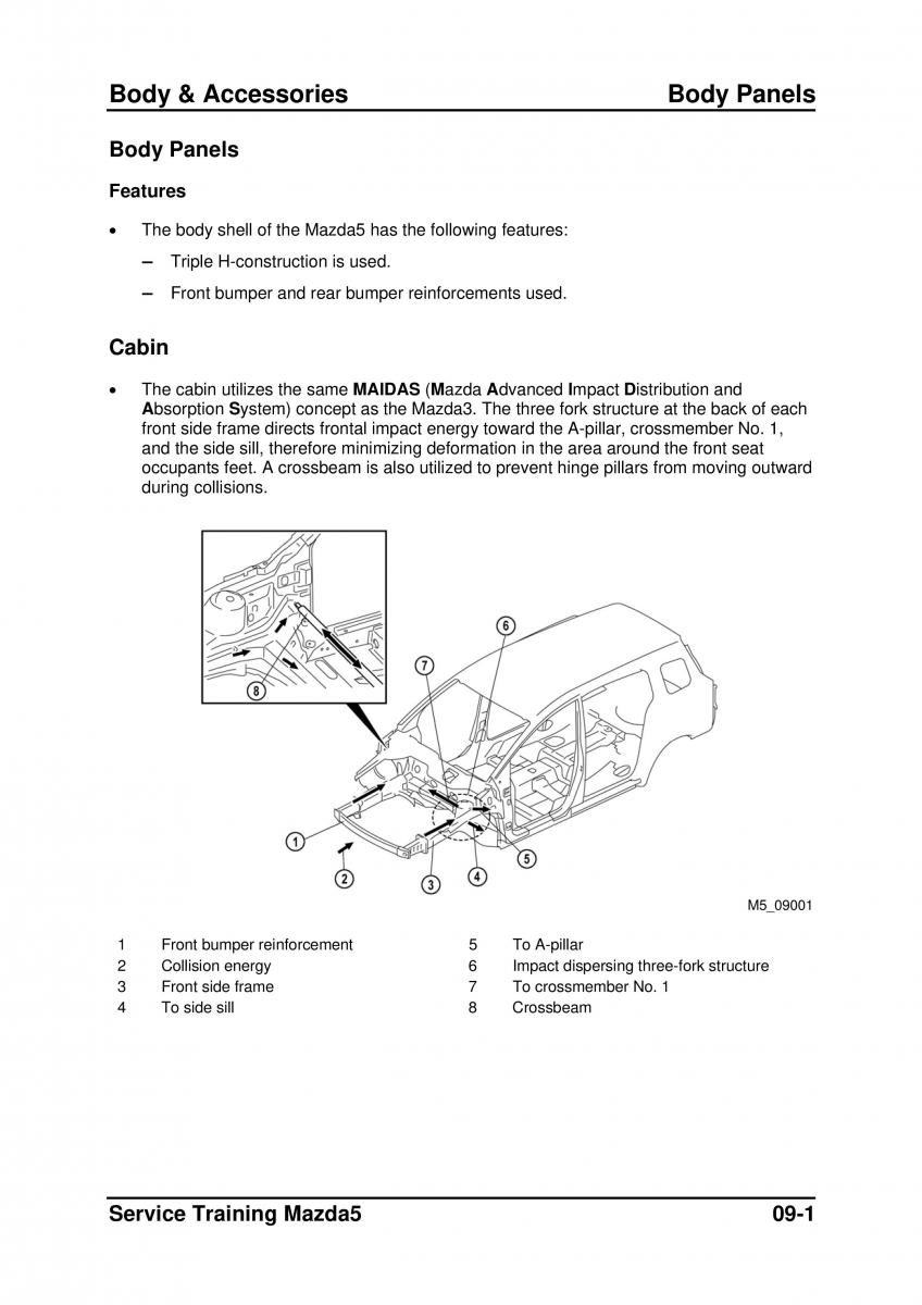 Mazda 5 I 1 owners manual / page 217