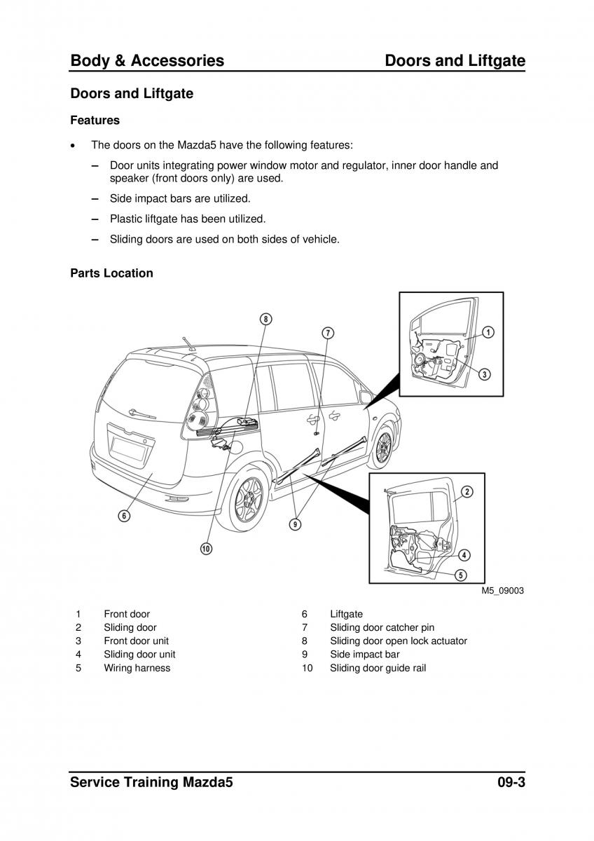 Mazda 5 I 1 owners manual / page 219