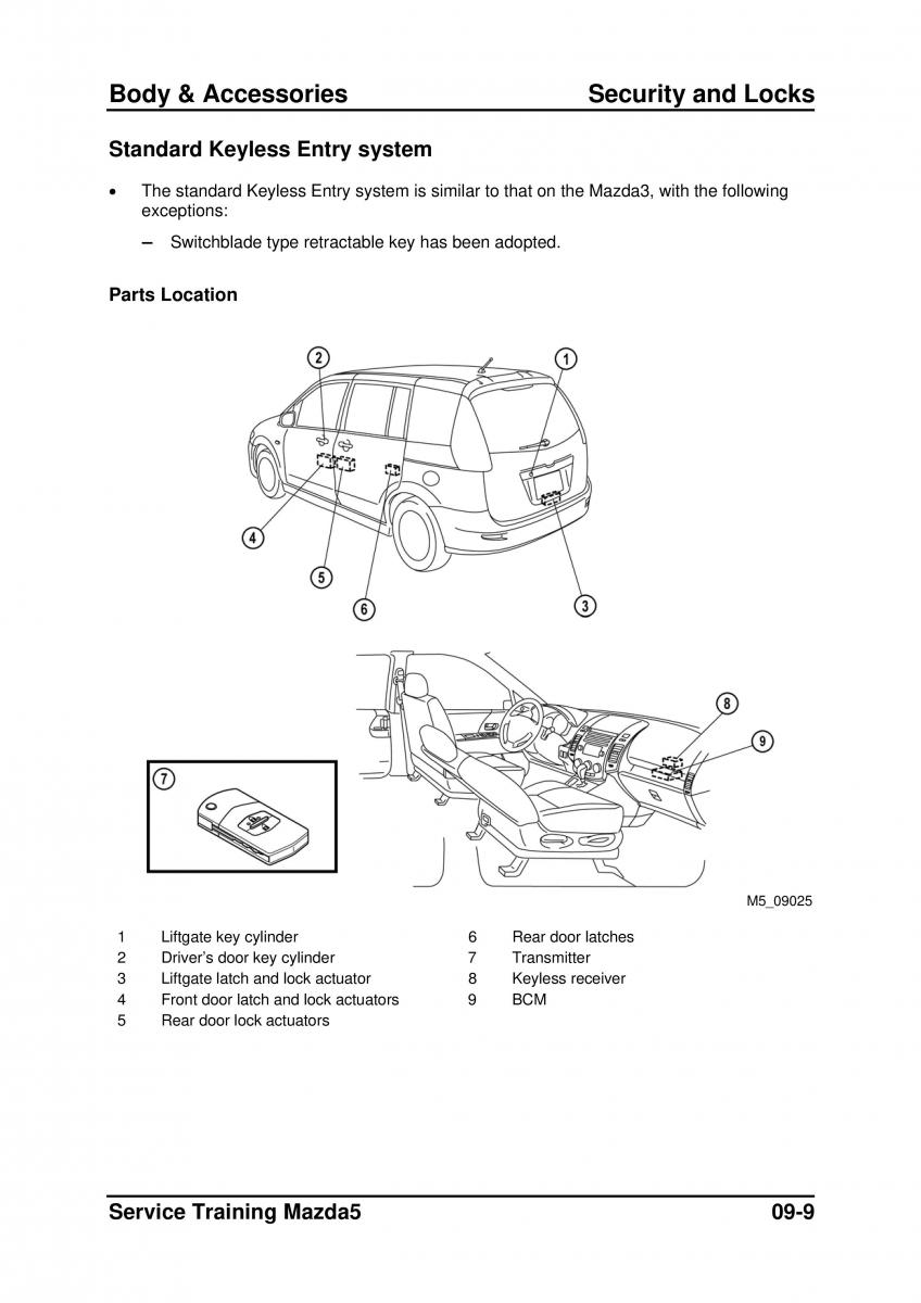 Mazda 5 I 1 owners manual / page 225