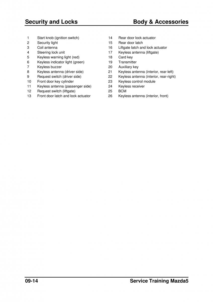 Mazda 5 I 1 owners manual / page 230