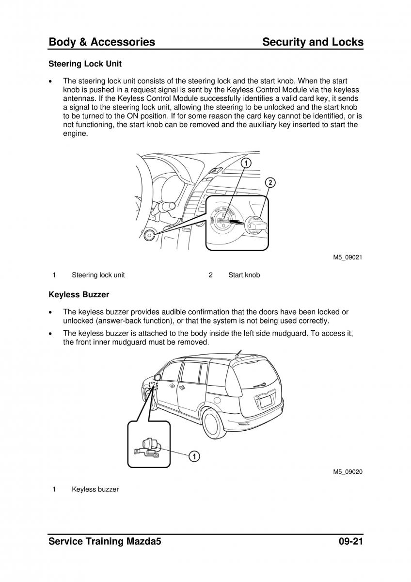 Mazda 5 I 1 owners manual / page 237