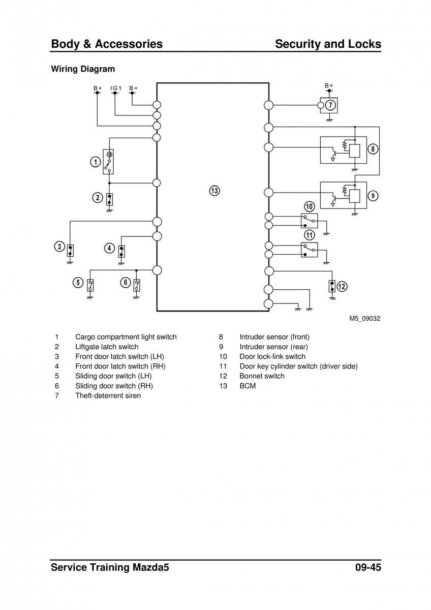 Mazda 5 I 1 owners manual / page 261